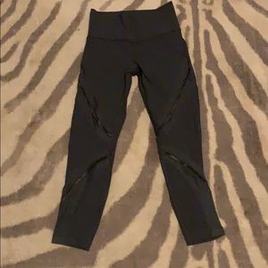 Lululemon leggings with mesh detail